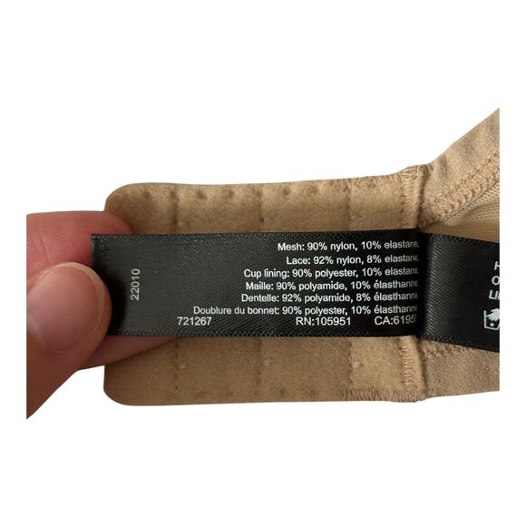Natori Bra 721267 Escape spacer underwire tan size 32DDD 32F - Picture 4 of 4